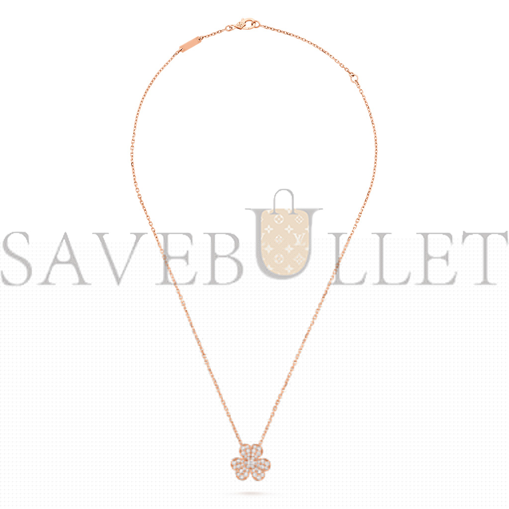V*N CL*F arpels frivole pendant, small model - rose gold, diamond  vcarp7rl00
